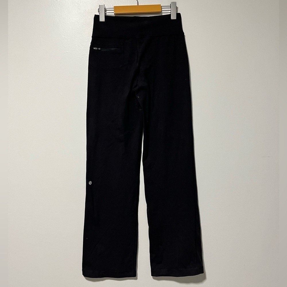 Lululemon Black Groove Pants - Approx. Size M (13” Waist, 32” Inseam) - Picture 3 of 10